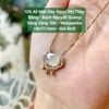 Mặt Dây Ngọc Phỉ Thúy Băng - Bạch Nguyệt Quang Vàng Vàng 10K - Moissanite ~8x11.1mm 125.42