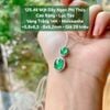 Mặt Dây Ngọc Phỉ Thúy Cao Băng - Lục Táo Vàng Trắng 14K - Moissanite ~5.8x6.5mm - 8x9.2mm 125.48 125.47