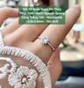 Nhẫn Ngọc Phỉ Thúy Thủ Tinh - Bạch Nguyệt Quang Vàng Trắng 14K - Moissanite ~3.8x3.8mm 125.32