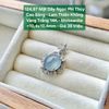 Mặt Dây Ngọc Phỉ Thúy Cao Băng - Lam Thiên Không Vàng Trắng 14K - Moissanite 10.4x10.4mm 124.97