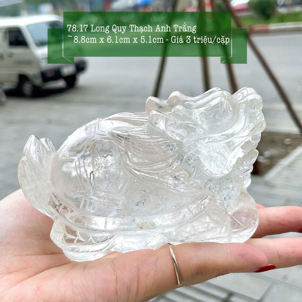 Long Quy Thạch Anh Trắng ~8.8x6.1x5.1cm 78.17