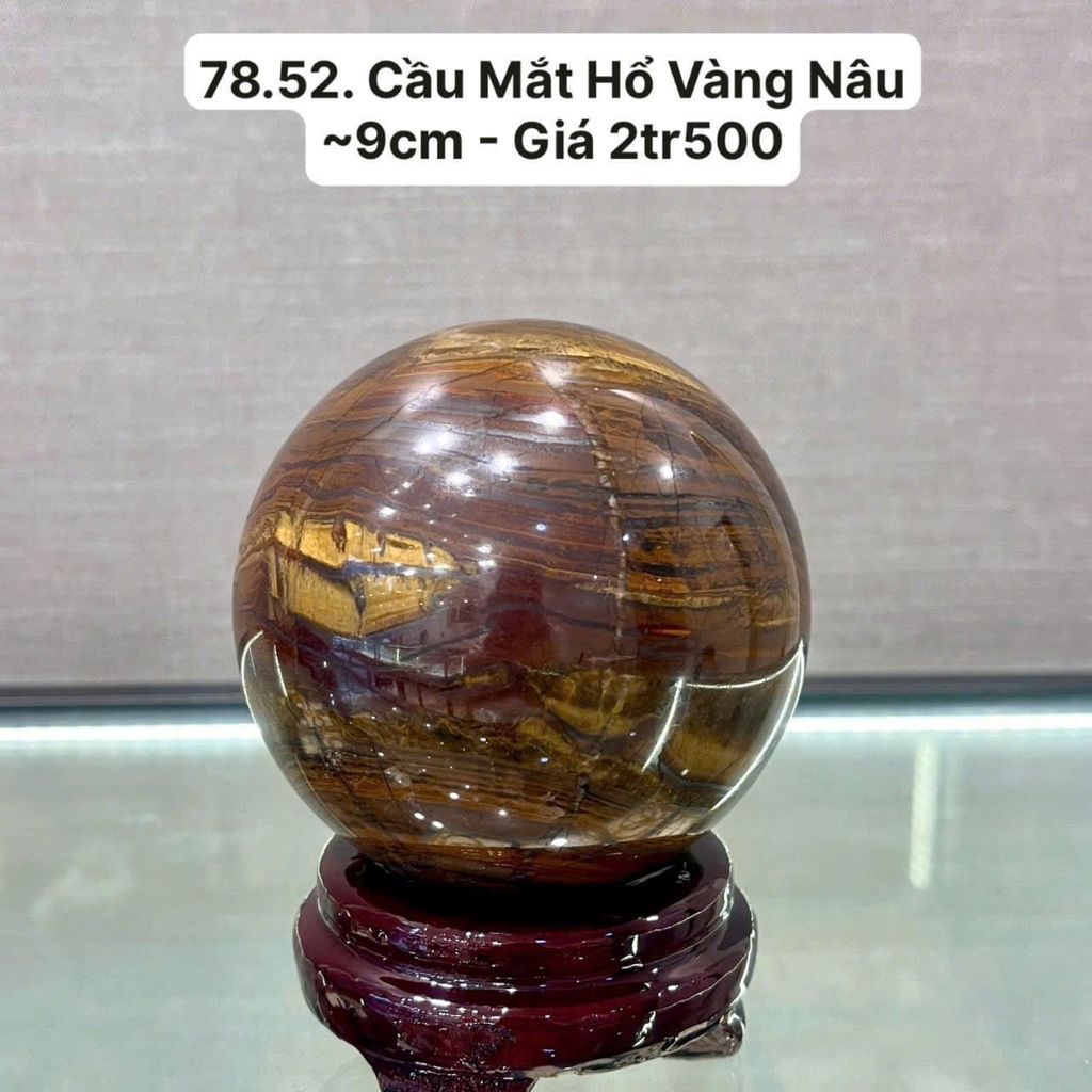 Cầu Mắt Hổ Vàng Nâu ~9cm 78.52