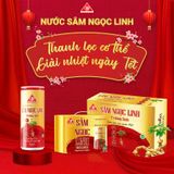  Sâm Ngọc Linh Trường Sinh - đỏ (hộp 06 lon) 