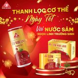  Sâm Ngọc Linh Trường Sinh - đỏ (hộp 06 lon) 