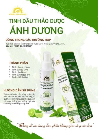  Tinh Dầu Xua Đuổi Côn Trùng Ánh Dương 