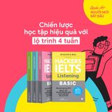  Hacker IELTS Basic: Reading + Listening + Writing + Speaking (Combo 4 Cuốn) 