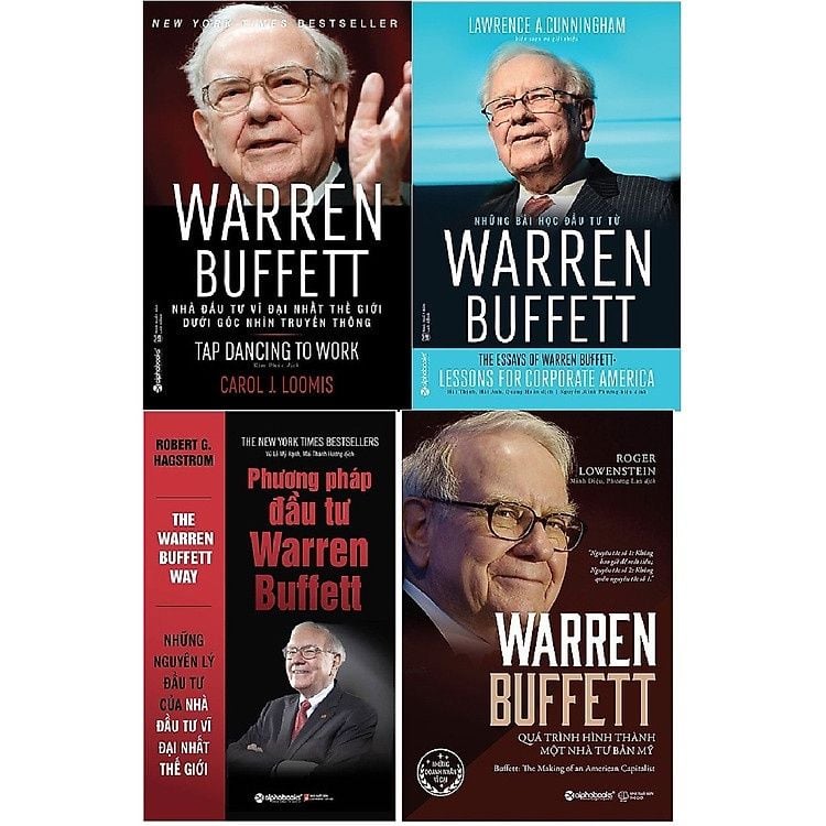  Bộ Sách 4 Cuốn Về Warren Buffett 