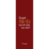  Men Chase Women Choose - Chuyện Tình Yêu Bạn Biết Được Bao Nhiêu? 