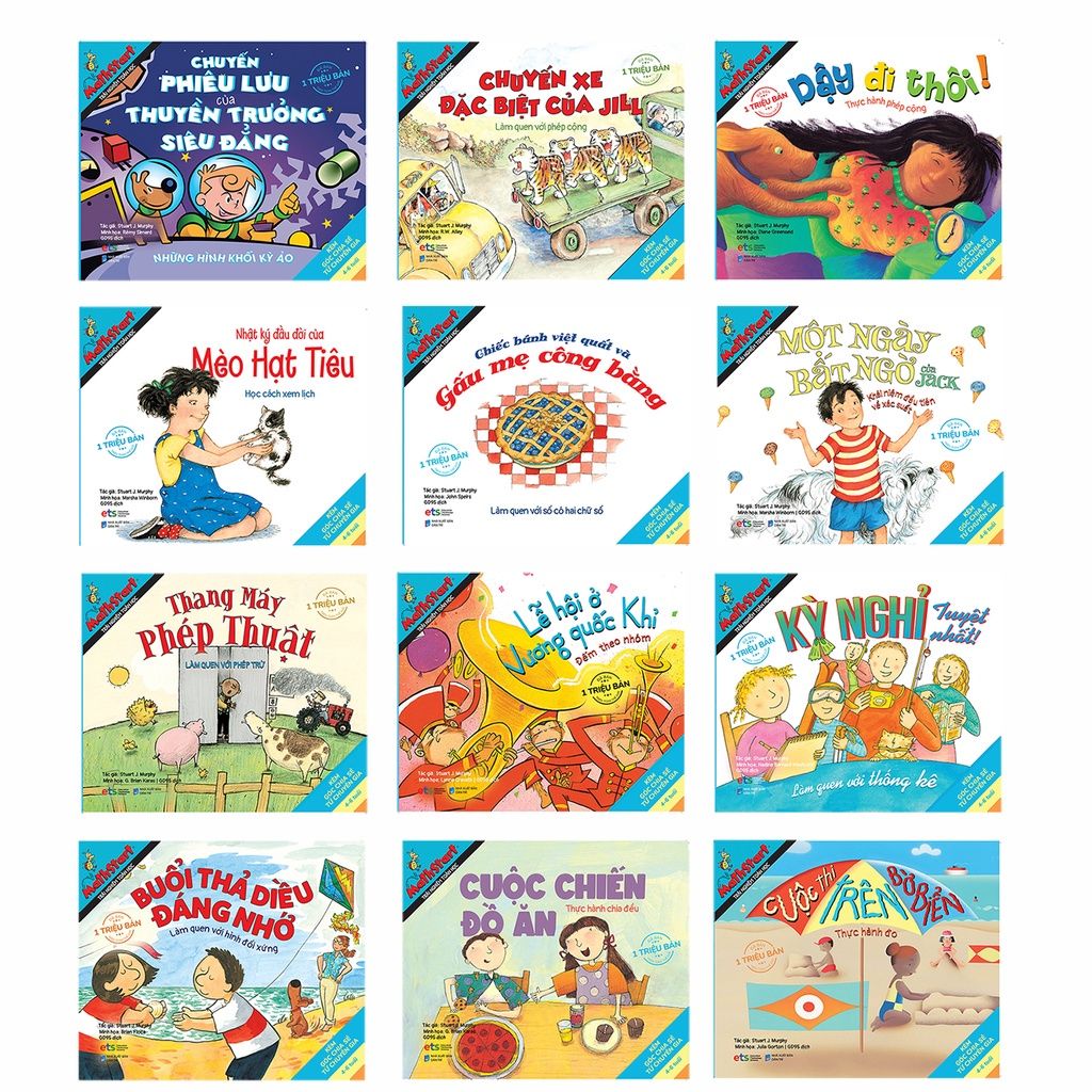  Mathstart Trải Nghiệm Toán Học (12 cuốn) 
