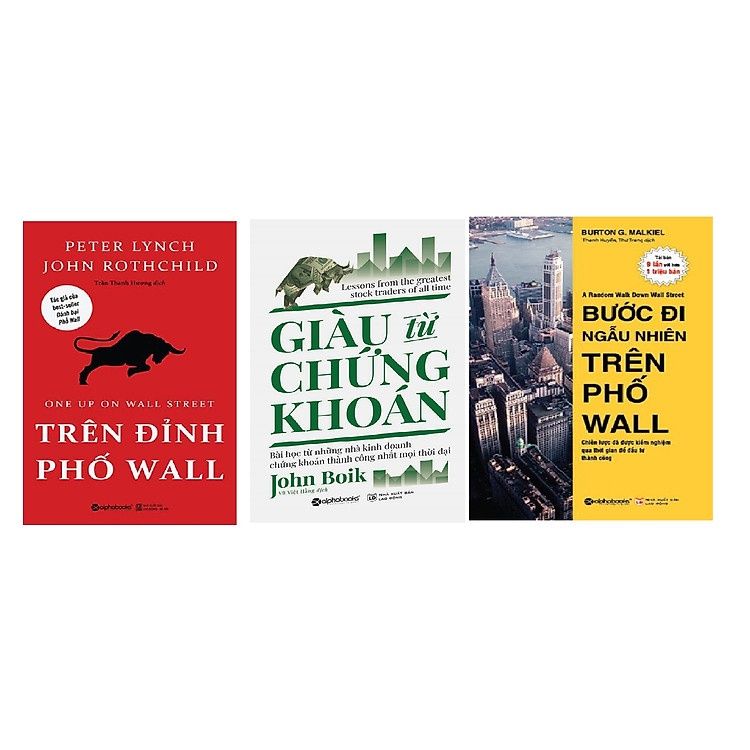  Trên Đỉnh Phố Wall + Giàu Từ Chứng Khoán + Bước Đi Ngẫu Nhiên Trên Phố Wall ( Combo 3 Cuốn ) 