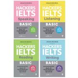  Hacker IELTS Basic: Reading + Listening + Writing + Speaking (Combo 4 Cuốn) 