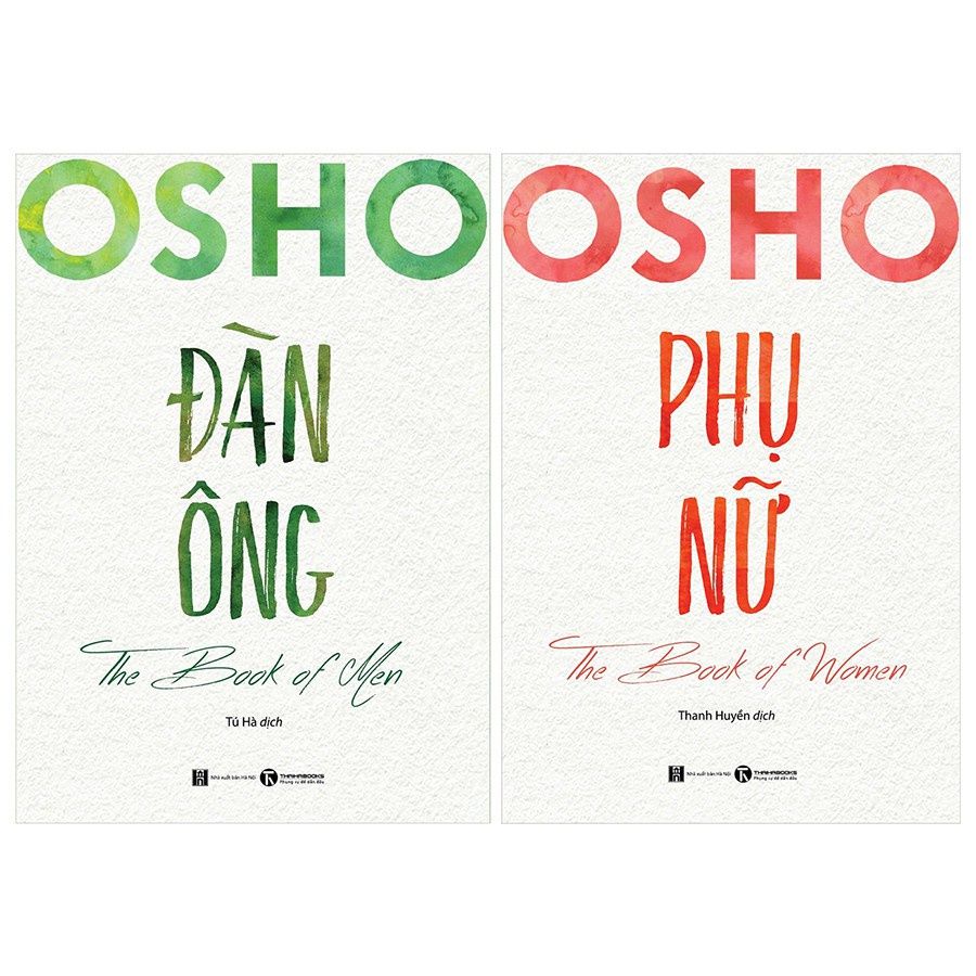  Combo 2 Cuốn Osho : Đàn Ông + Phụ Nữ 