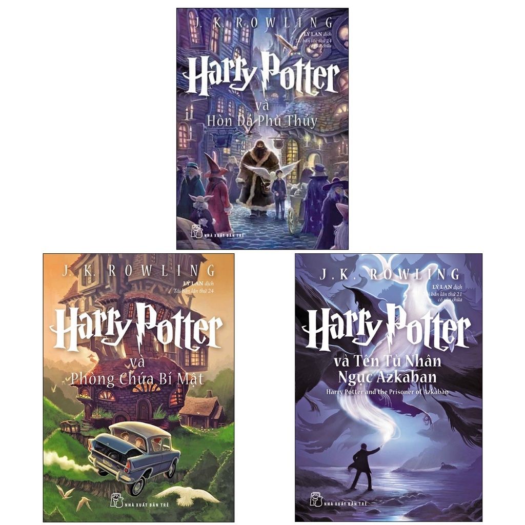  Harry Potter : Bộ 3 Cuốn Tập 1 + 2 + 3 