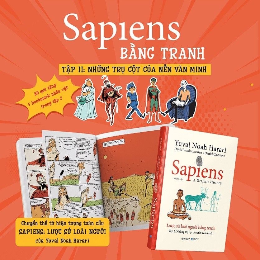  Sapiens: Lược sử loài người bằng tranh ( Tập 2: Các trụ cột của nền văn minh ) 