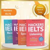  Combo Trọn Bộ 4 Cuốn Hackers IELTS (Listening + Reading + Speaking + Writing) 