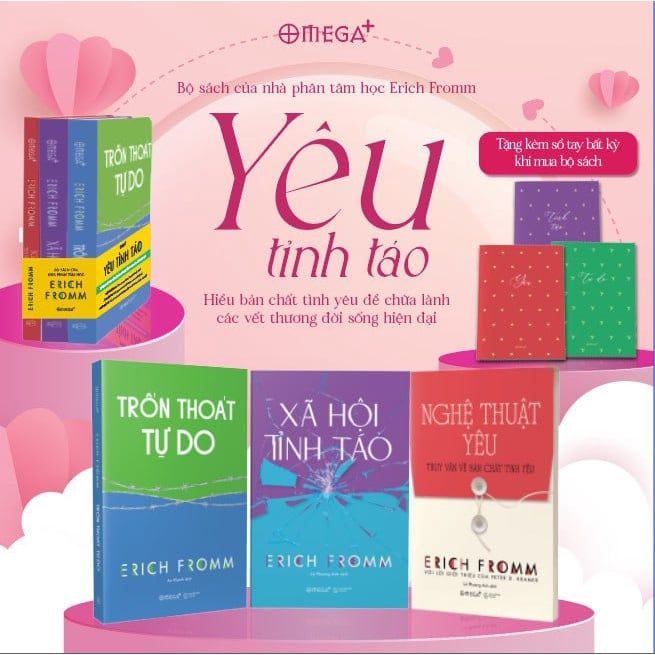  Combo Erich Fromm : Nghệ Thuật Yêu + Xã Hội Tỉnh Táo + Trốn Thoát Tự Do 