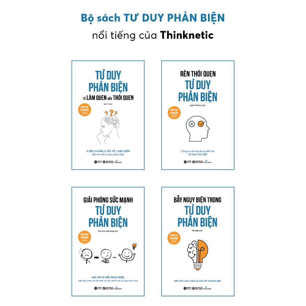 Bộ Tư Duy Phản Biện của Thinknetic (Bộ 4 cuốn) 