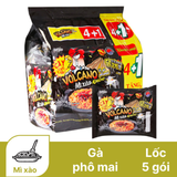  Lốc 5 gói mì xào Koreno Volcano vị gà phô mai 118g 
