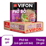  Thùng 24 gói phở bò Vifon 75g (có gói nước cốt bò) 