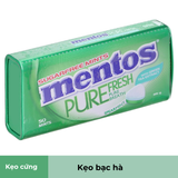  Kẹo ngậm không đường hương spearmint Mentos pure fresh với trà xanh hộp 35g 