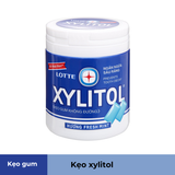  Kẹo gum không đường Lotte Xylitol hương Fresh Mint hũ 130.5g 