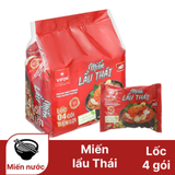  Lốc 4 gói miến lẩu Thái Vifon 60g 