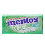  Kẹo ngậm không đường hương spearmint Mentos pure fresh với trà xanh hộp 35g 