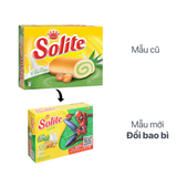 Bánh bông lan cuộn kem vị lá dứa Solite hộp 288g (16 cái) 