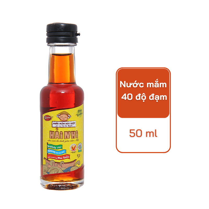  Nước mắm đặc biệt Hải Nhi Barona 40 độ đạm chai 50ml 