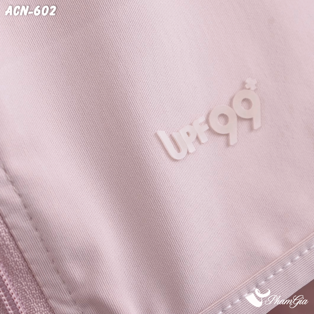 Cận Cảnh Áo Chống Nắng Croptop Uni Cool Cao Cấp Màu Hồng Pastel