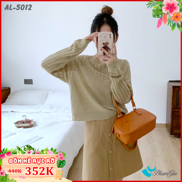 Áo Len Thời Trang Thu Đông Màu Nâu Tây (AL5012)