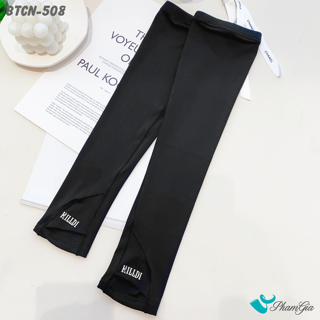Góc Trên Găng Tay Ống Chống Nắng Slim-Fit Hạ Nhiệt Cao Cấp Màu Đen