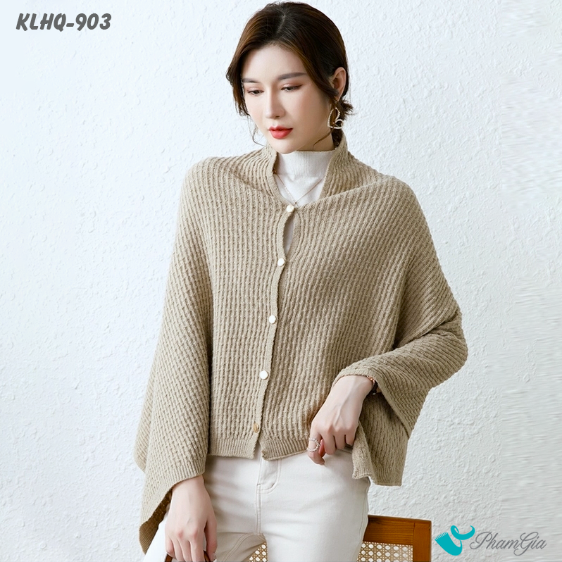 Góc Tổng Thể Khăn Len Giữ Ấm Đa Năng Phong Cách Hàn Quốc Cao Cấp Màu Beige
