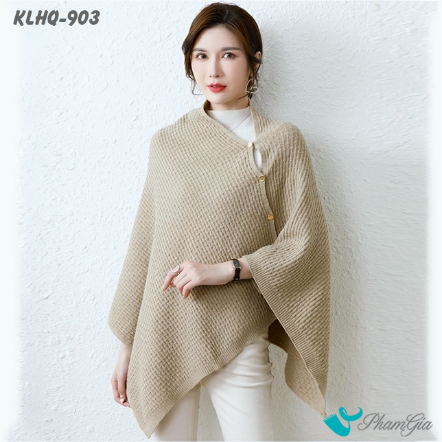 Góc Thẳng Khăn Len Giữ Ấm Đa Năng Phong Cách Hàn Quốc Cao Cấp Màu Beige