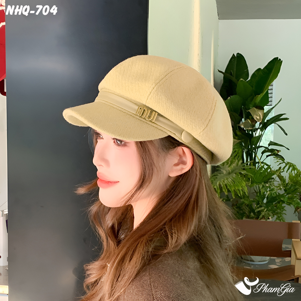 Model Nón Hải Quân Đính Tag Chữ Phối Đai Thời Trang Cao Cấp Màu Bạc Xỉu