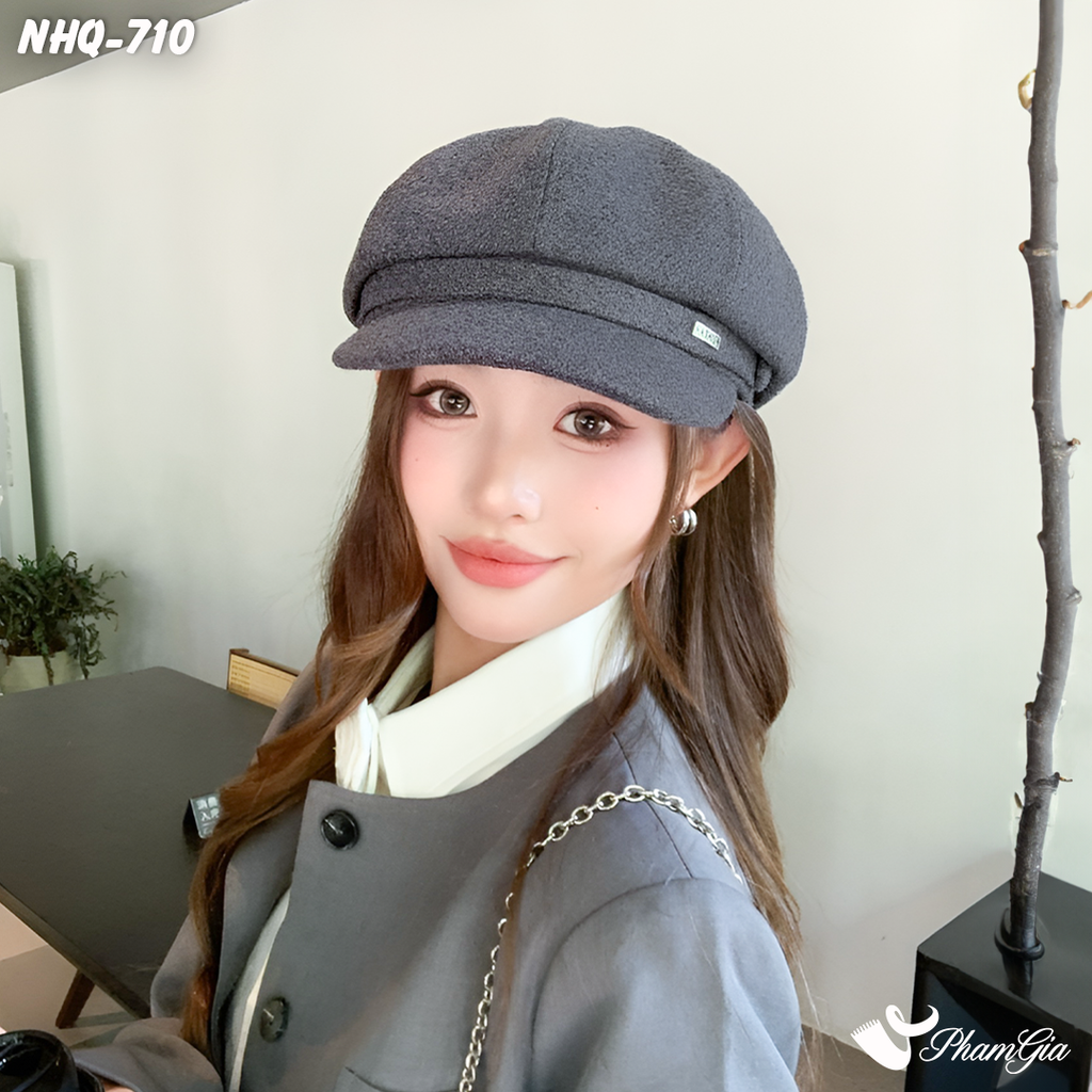 Người Mẫu Nón Hải Quân Đính Tag Mini Thời Trang Cao Cấp Màu Xám Ghi