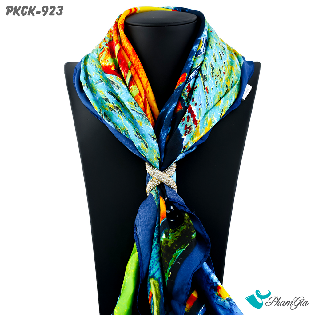 Phụ Kiện Cài Khăn Retro Đính Đá Thanh Lịch (PKCK923)