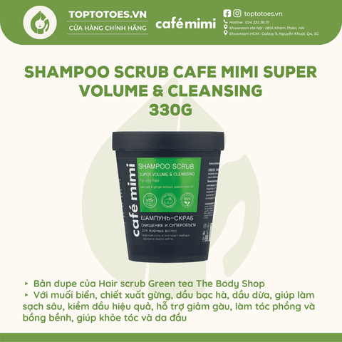 Dầu gội - Tẩy da chết da đầu Cafe Mimi