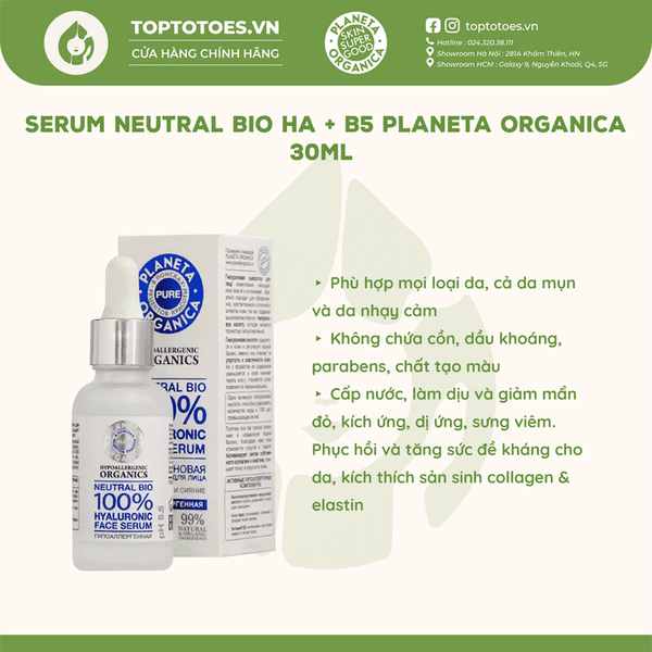 Serum Planeta Organica Neutral Bio HA + B5