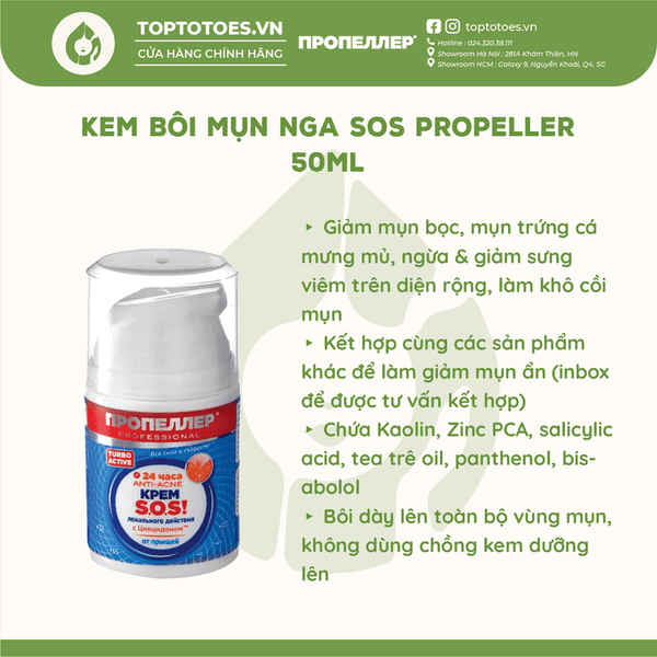Kem bôi mụn Nga SOS Propeller