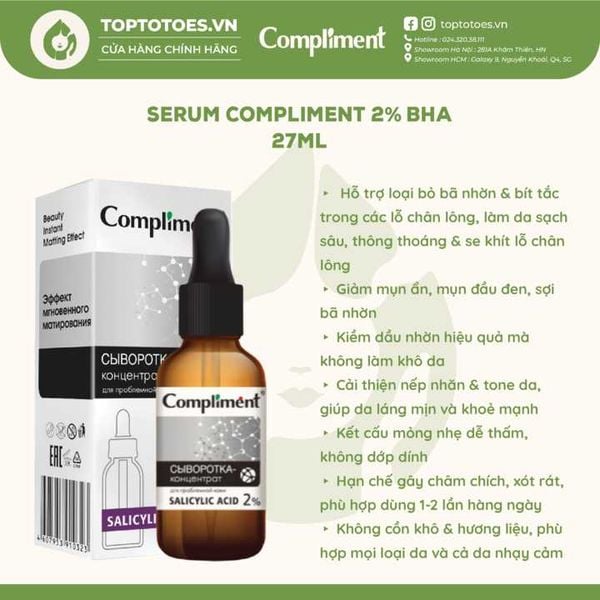 Serum Compliment 2% BHA 27ml