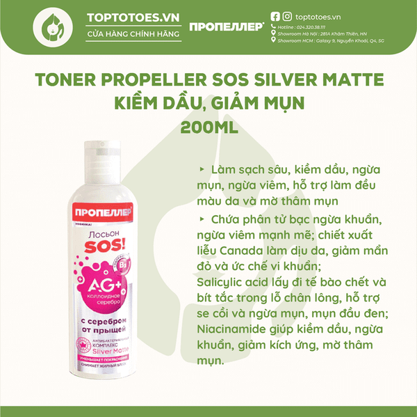 Toner Propeller SOS Silver Matte
