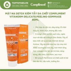 Mặt nạ detox kiêm tẩy da chết Compliment Vitanorm Delicate Peeling-gommage