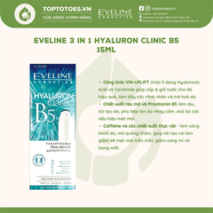 Lăn mắt lạnh Eveline Hyaluron Clinic B5 3-in-1