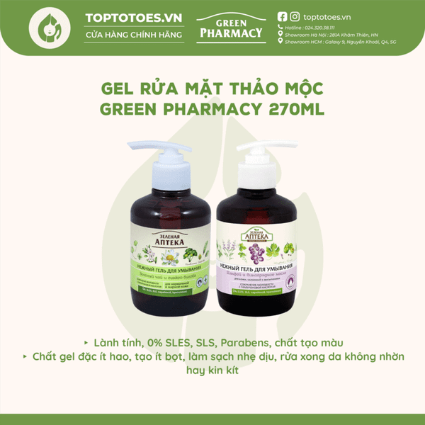 Gel rửa mặt Green Pharmacy