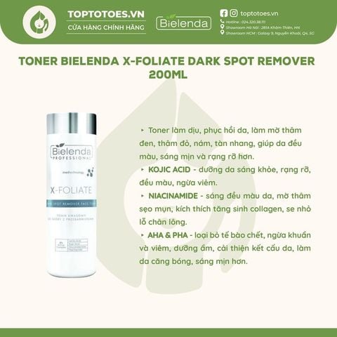 Toner Bielenda Professional X-FOLIATE Dark Spot Remover 200ml