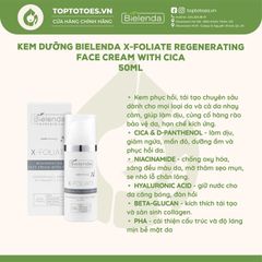 Kem dưỡng Bielenda Professional X-FOLIATE Regenerating Face Cream with CICA 50ml