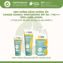 Kem chống nắng Dưỡng ẩm Cancer Council Moisturizing SPF 50+/ PA ++++