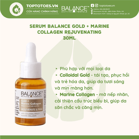 Serum Balance Gold + Marine Collagen Rejuvenating 30ml