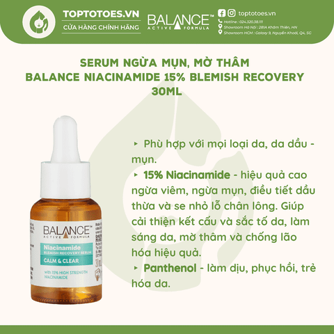Serum Balance Niacinamide 15% Blemish Recovery 30ml